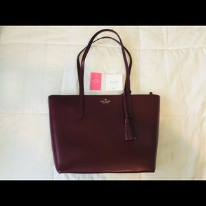 NWT Kate Spade Large Tote Emilia Cherrywood